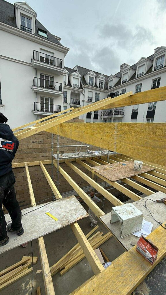 construction w surélévation dès maison Chabrouch batiment 